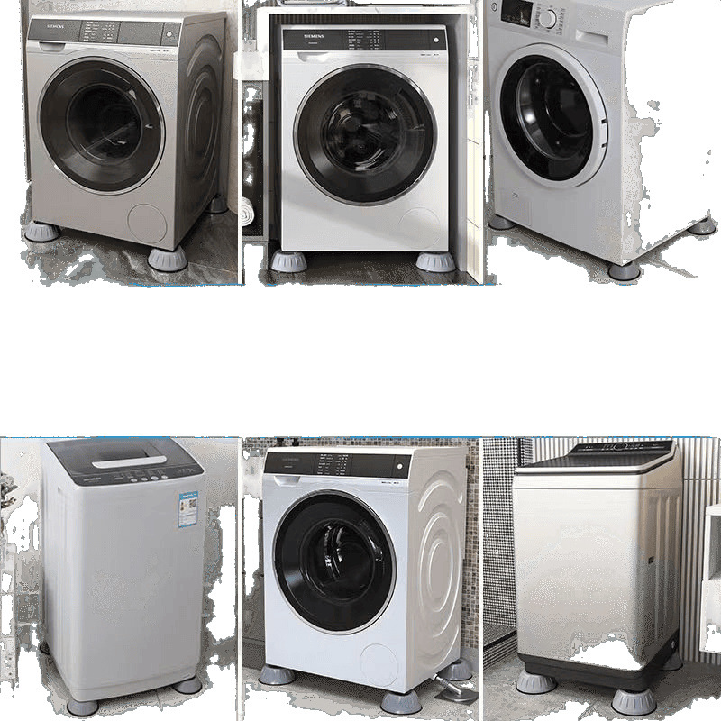 Washing Machine Base Shock-Absorbing Foot Pads, Non-Slip and Shock-Proof Impeller, Fully Automatic Drum Heightening, Universal Refrigerator Heightening and Silent