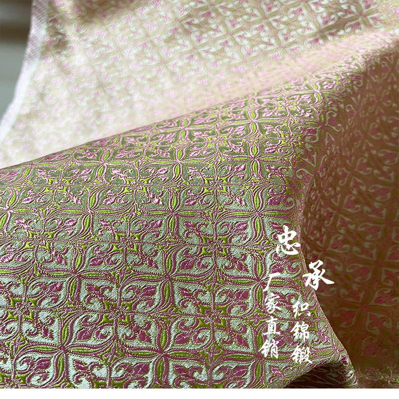 [Geometry] Silk brocade cheongsam Tang suit Hanfu children's clothing high-end handmade brocade box handicraft fabric