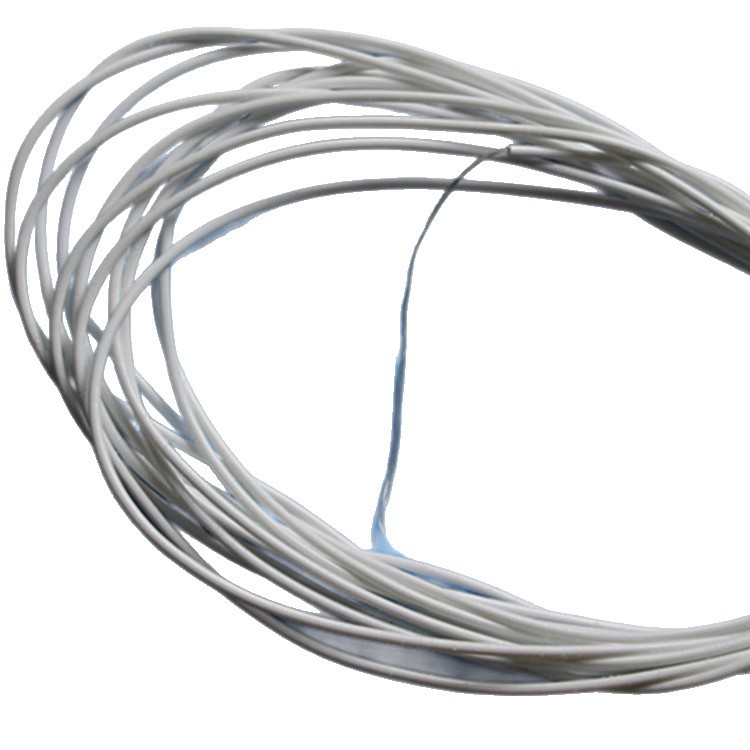 Dongguan Factory Direct Supply 3.0mm White Pvc Core-Spun Rope Kidsren's Skipping Rope Core-Spun Rope Can Be Mixed Batch and Does Not Fade