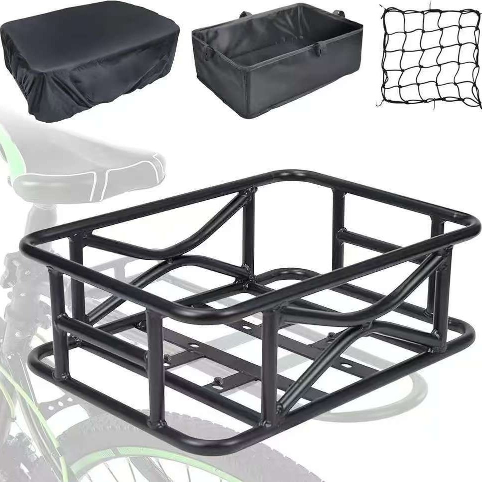 Electric Moped Bicycle Basket Car Basket Rear Pet Basket Large Capacity Battery Car Car