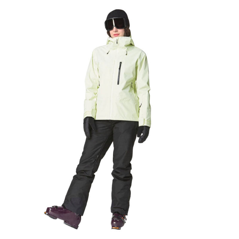 Outdoor Stand-Up Collar Splicing Windproof Sports Jacket Contrasting Color Women's Tops Jacket Casual New Ski Wear