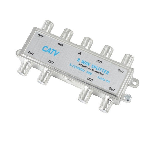 Cable TV distributor radio and television signal distribution multi-specification one-point eight closed-circuit digital TV signal splitter