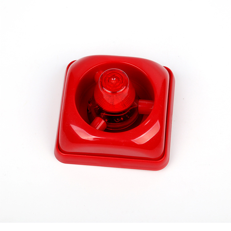 Xenon Lamp Fire Alarm Multiple Sound Switching Sound and Light Alarm Led Light Source Fire Alarm Cross-Border