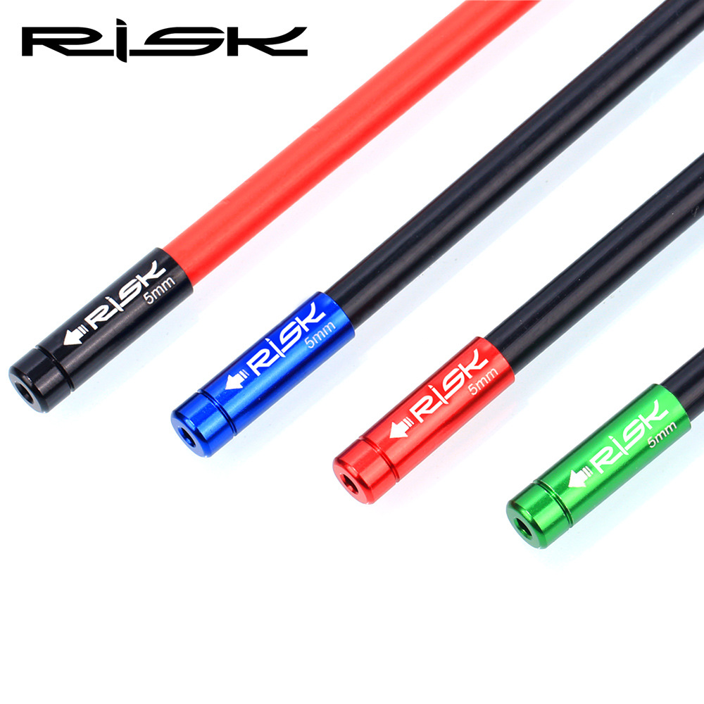RISK mountain road bike line tube cap aluminum alloy brake 5mm line core cap variable speed 4mm line tube sleeve cap