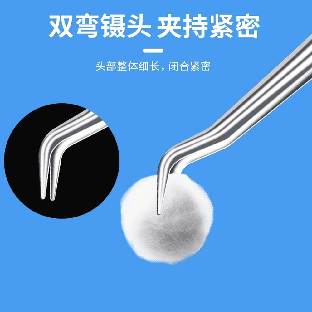 Medical Dental Dental Disposable Dental Stainless Steel Tweezers Oral Examination Tools Genuine Independent Packaging Wholesale