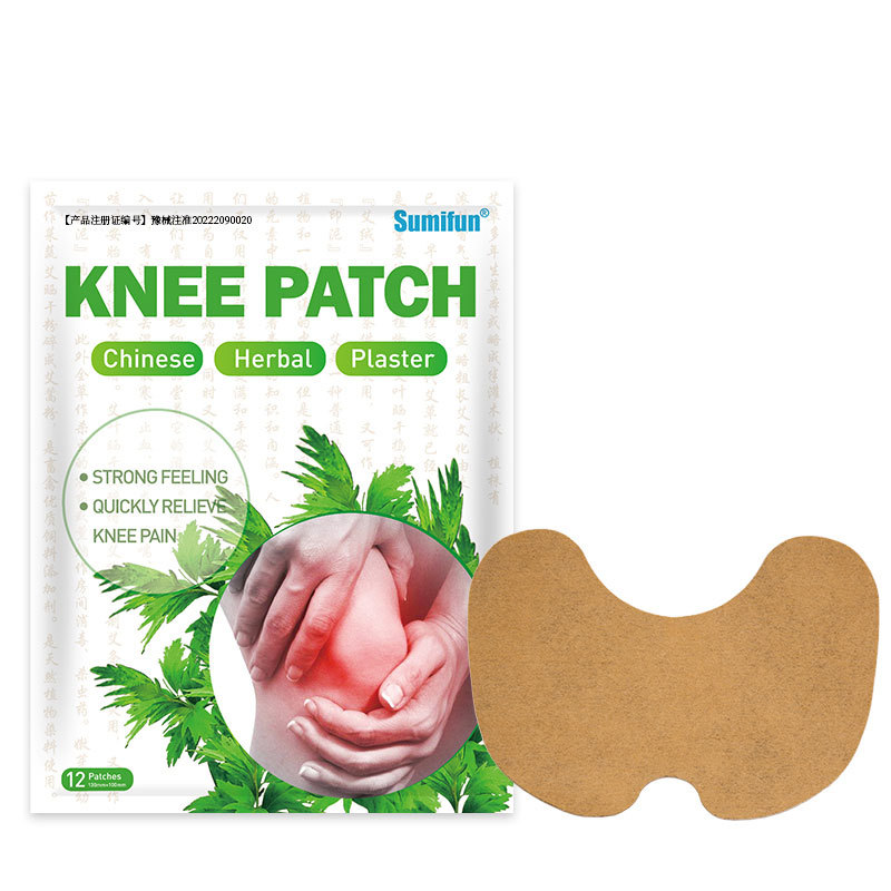 Sumifun Cross-Border Fda Qualified Mugwort Knee Patch Special-Shaped Joint Patch Knee Pad 12 Patches/Pack K04601