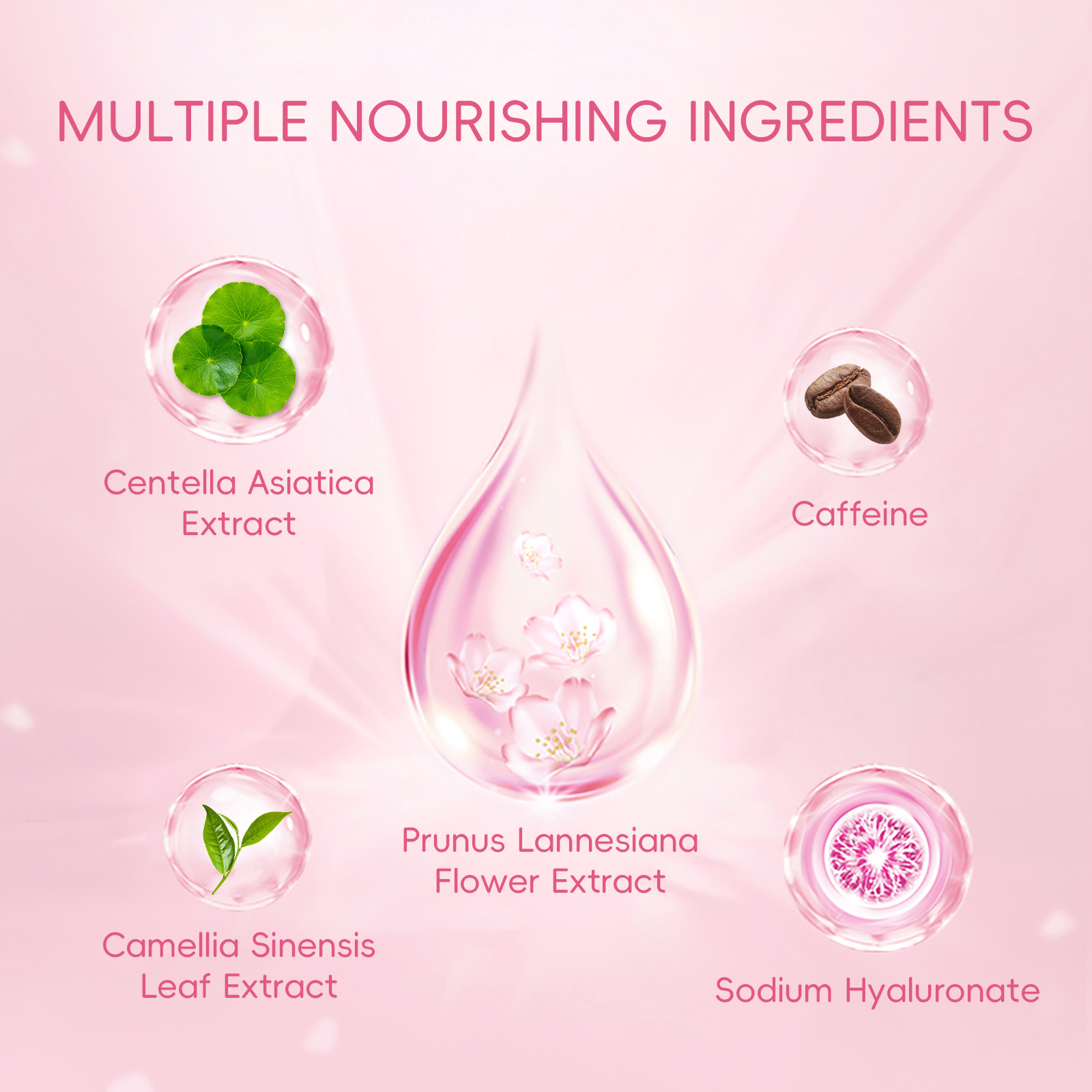 Cross-Border Laikou Sakura Rejuvenating Eye Mask 50 Pieces Moisturizing and Hydrating Eye Care Skin Care Products Wholesale