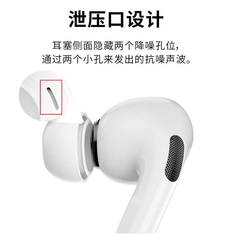 Suitable for AirPodsPro2 Earphone Plug Cover Original Apple Third Generation Replacement Earplug Pro Silicone Ear Cap Protective Cover