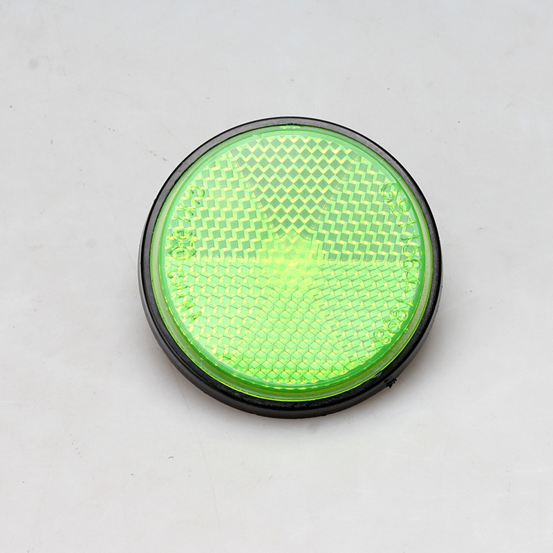Motorcycle Electric Bicycle Bicycle Universal Sticker Reflective Plate Round Reflective Sheet Reflector Night Brake Warning