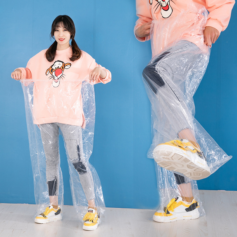 Disposable Rain Pants Thickened Split suit Raincoat Travel Adult Drifting Outdoor Dustproof Waterproof Poncho Wholesale