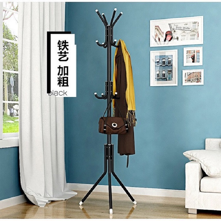 Cross-border Clothes Hanger Simple Coat Rack Creative Home Assembly Clothes Hanging Rack Iron Floor Simple Coat Rack Wholesale