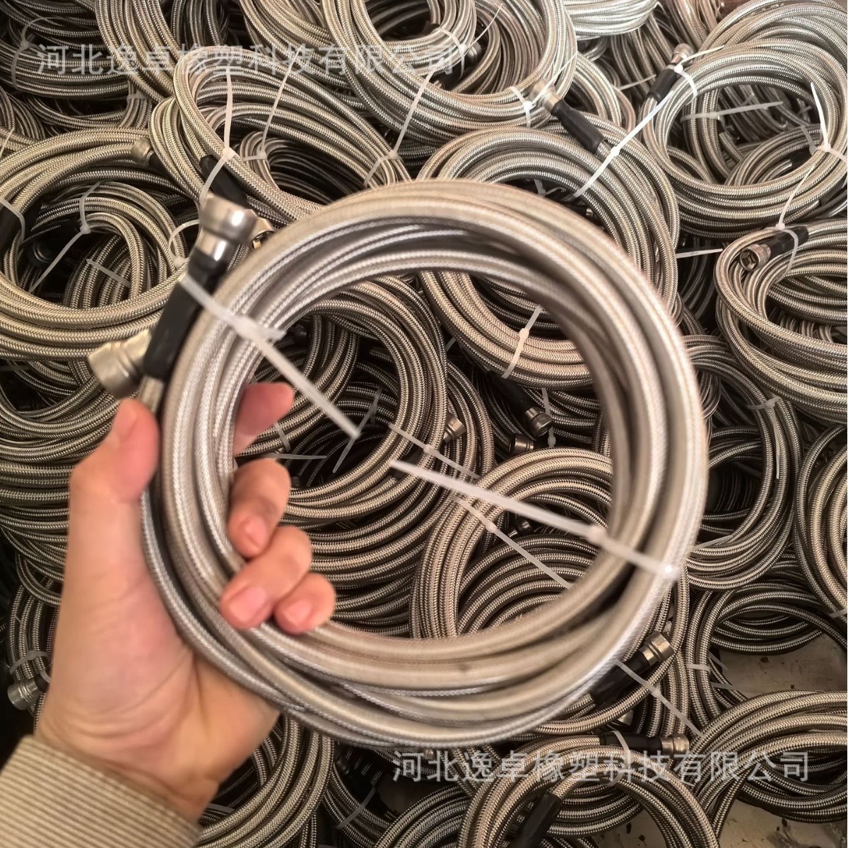 Ptfe Pipe, High Temperature and Corrosion Resistant 304 Stainless Steel Wire and Cotton Thread Braided Pipe, Metal Corrugated Pipe