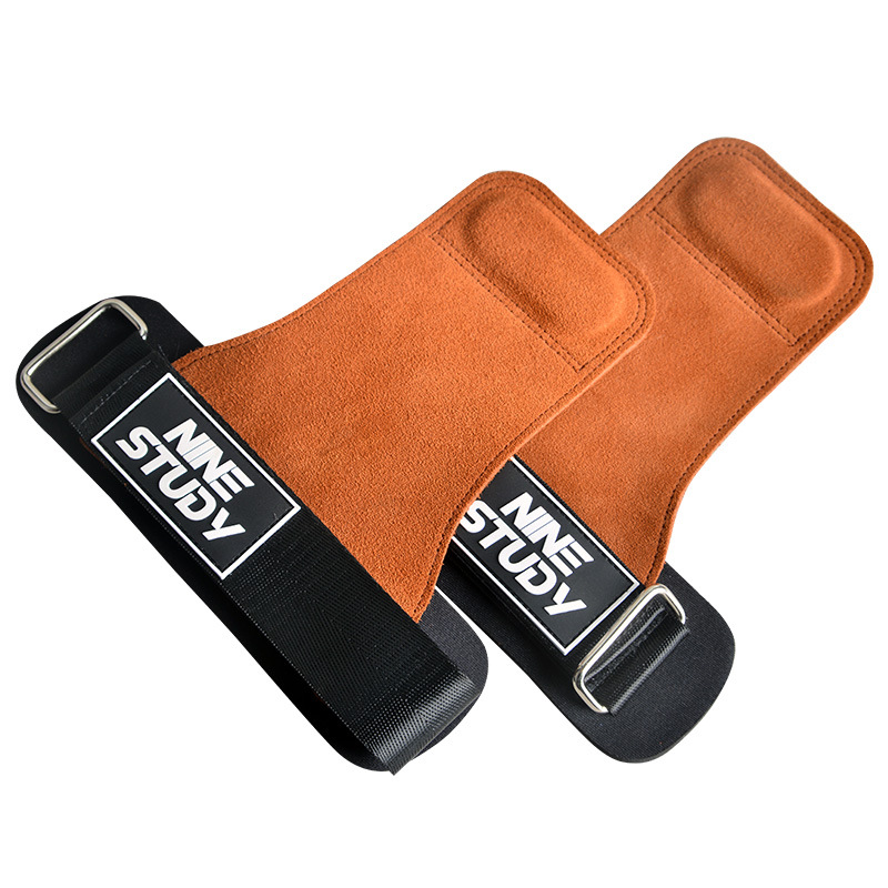 Pull-up booster belt hard pull iron fitness gloves Palm guard single bar anti-off wrist strap lying push-pull back wrist guard