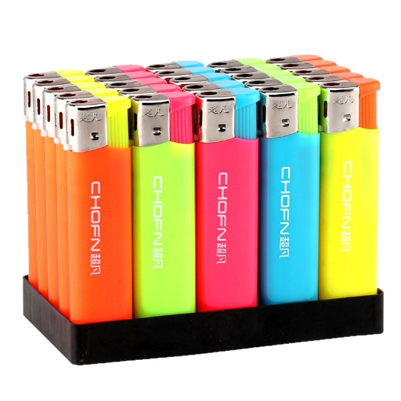 Extraordinary Open Flame Disposable Lighter Explosion-Proof Durable Candy Five-Color Household Advertising Printing Hotel Supermarket Wholesale
