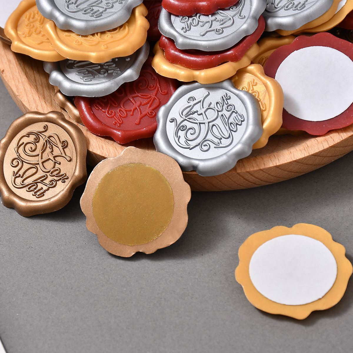 Laitu Laizi logo Making Fire Paint Wax Label Envelope Seal Sticker Fire Paint Seal Sticker Wedding Invitation Wine