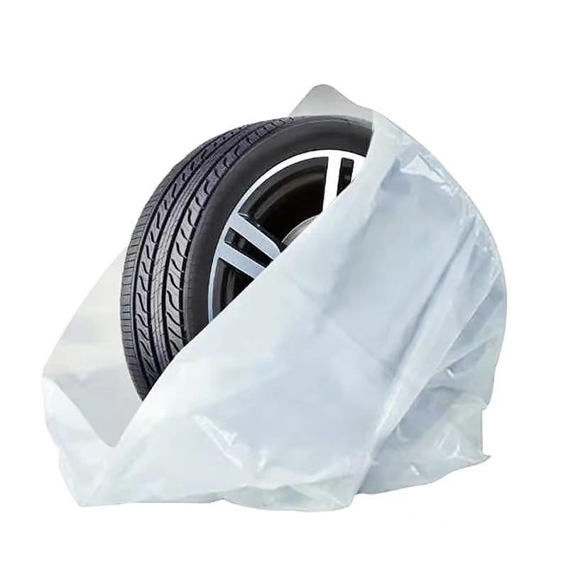Factory Direct supply car disposable plastic tire bag universal car tire storage bag spare tire cover