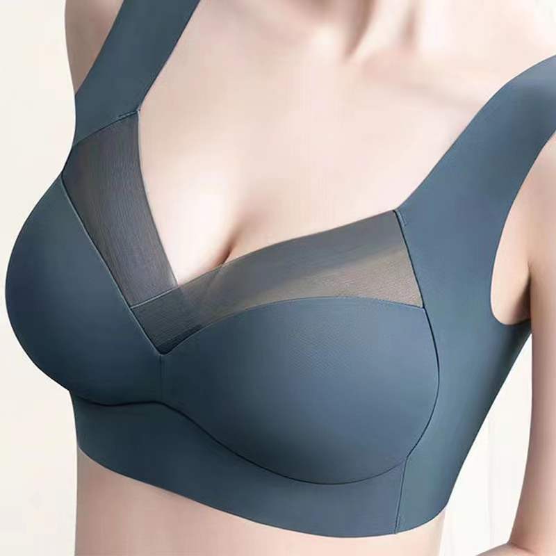 Beautiful Back Fixed Cup plus size Underwear Women's Ultra-thin Ice Silk Traceless Tube Top Breathable Vest Bra Sasha Summer Thin