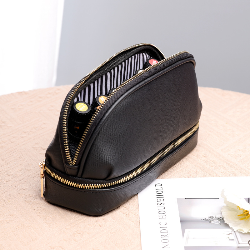 56 grid essential oil storage bag portable travel 15ML shockproof small ball bottle carry layered dote bag