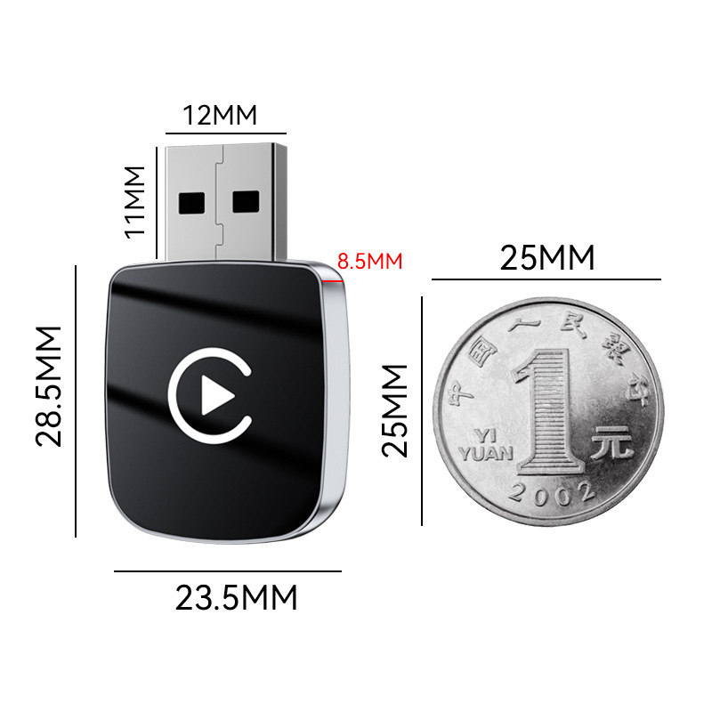Hot Selling Car-Machine Interconnection Box Android Autoocarplay Adapter Wired to Wireless Carplay Box