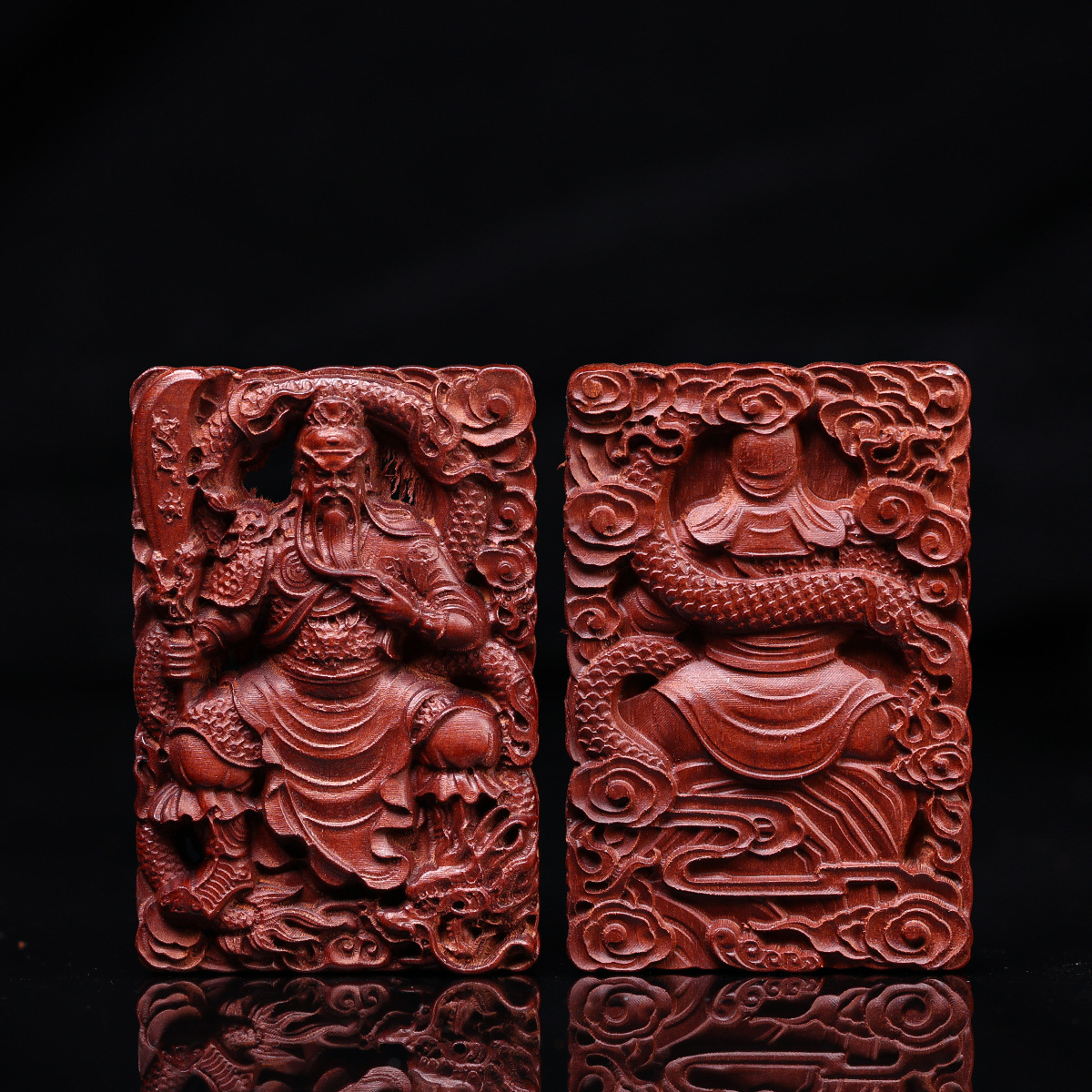 Амулет из дерева жожоба, подвеска Гуань Гона, портативный аксессуар, ручная работа