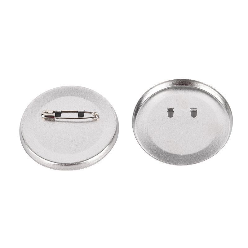 58mm Anti-Rust Badge Material Thickeneded Metal Bottom Frosted Paper Clip Badge Supplies DIY Blank Medal