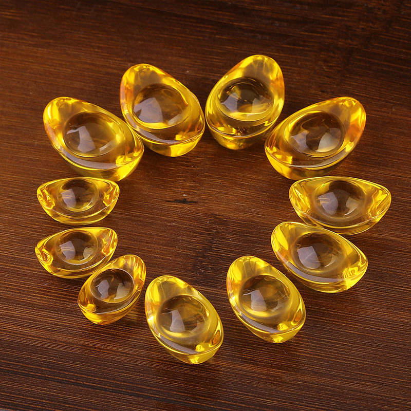 Слиток цитрина, золотой слиток, украшения, домашний интерьер, креативный декор, офис, гостиная, изысканные маленькие украшения