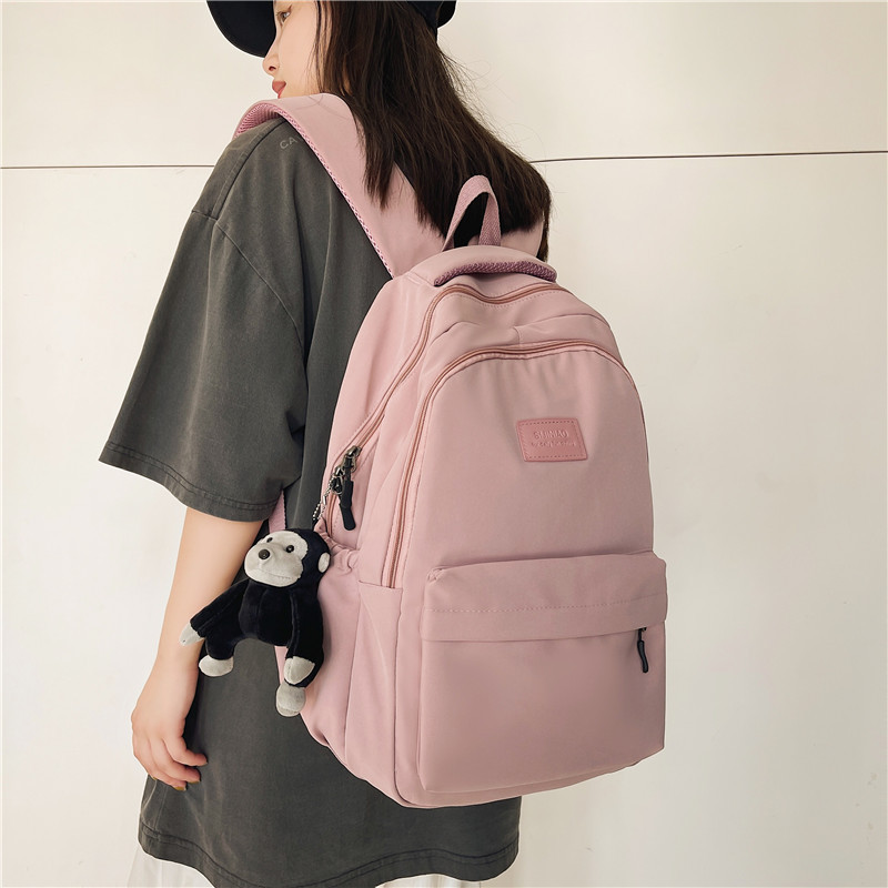 Schoolbag Female College Students Korean Fashionable Large Capacity High School Girl Junior High School Student Backpack Japanese Computer Backpack Women