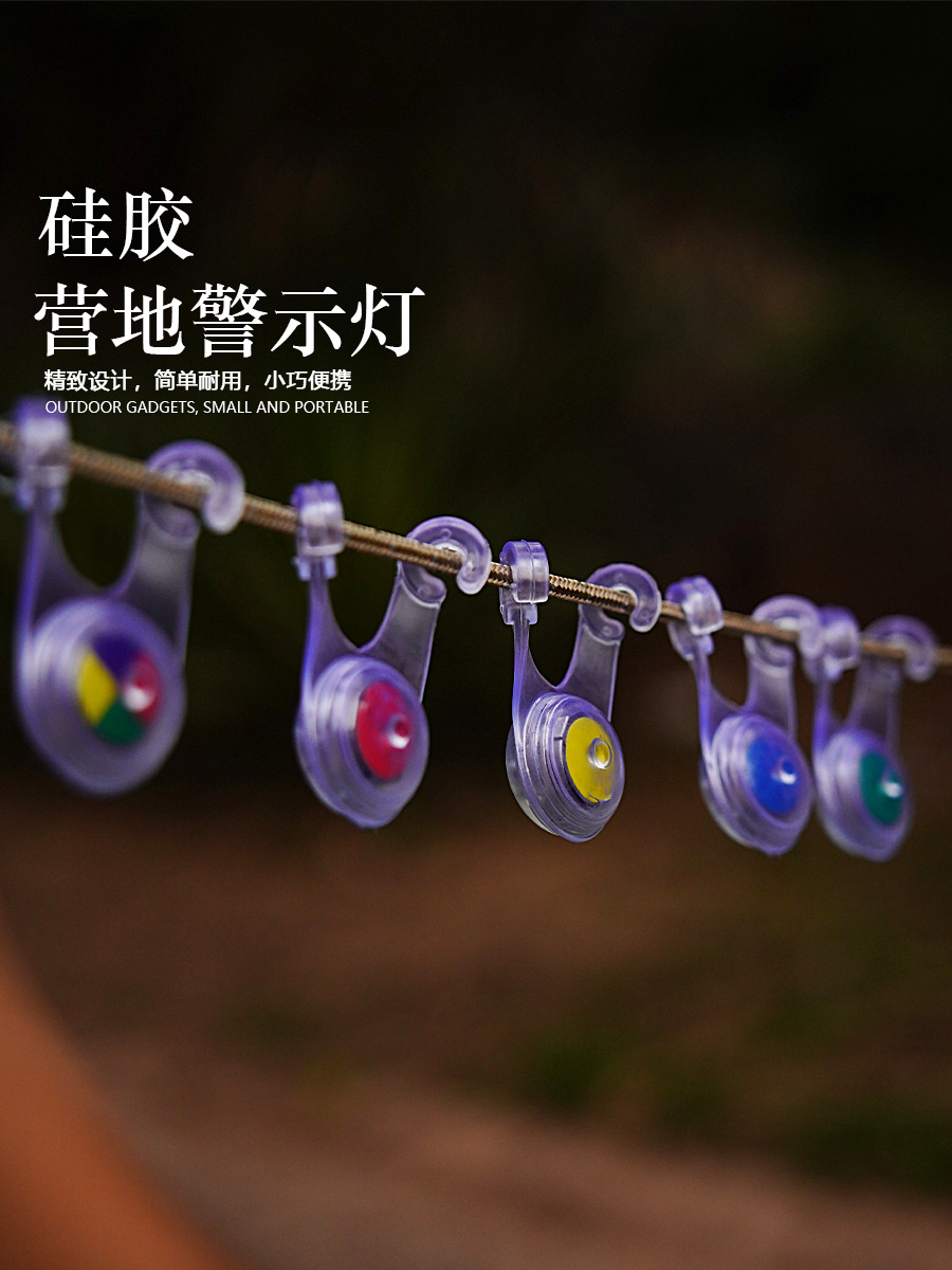 Декоративные светильники для кемпинга, светодиодные подвесные фонари, предупреждающие огни для велосипедов и рюкзаков, водонепроницаемые