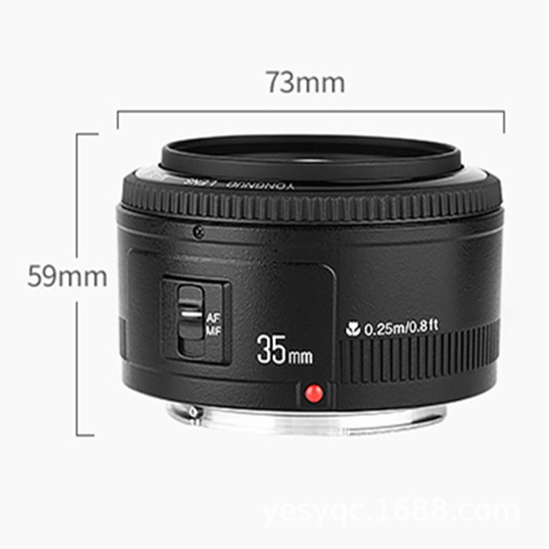 Yongnuo 35mm F2 suitable for Canon EF-Port full-frame SLR camera portrait wide-angle fixed focus lens