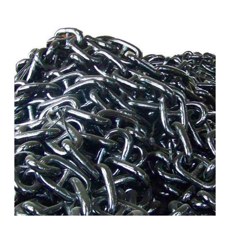 Customized 6mm-30mm hoisting ring mine conveyor hoist chain ship with and without gear anchor chain