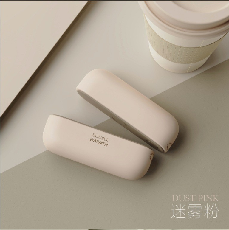 Cross-border new magnetic suction hand warmer creative split USB outdoor warm baby portable two-in-one charging treasure