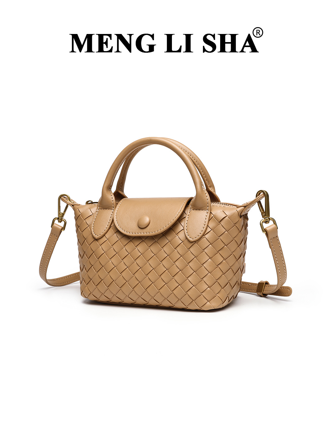 Cross-Border Hot-Selling New Hand-Woven Longxiang Bag, Fashionable Shoulder Dumpling Bag, Commuting High-End Light Luxury Handbag