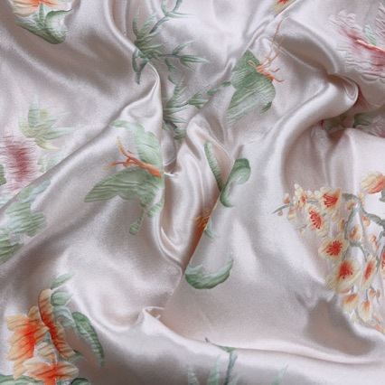 [factory direct] 140 door positioning printing crown music crepe processing flexible wholesale