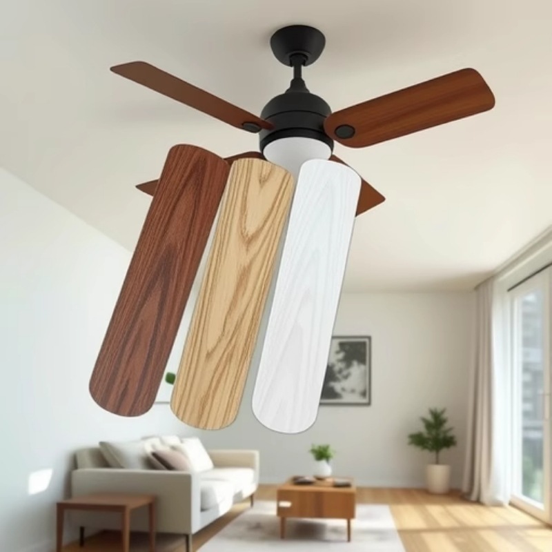 Прямые продажи от производителя, бытовой потолочный вентилятор 52 дюйма, пластиковое лопасть, аксессуары для потолочного вентилятора