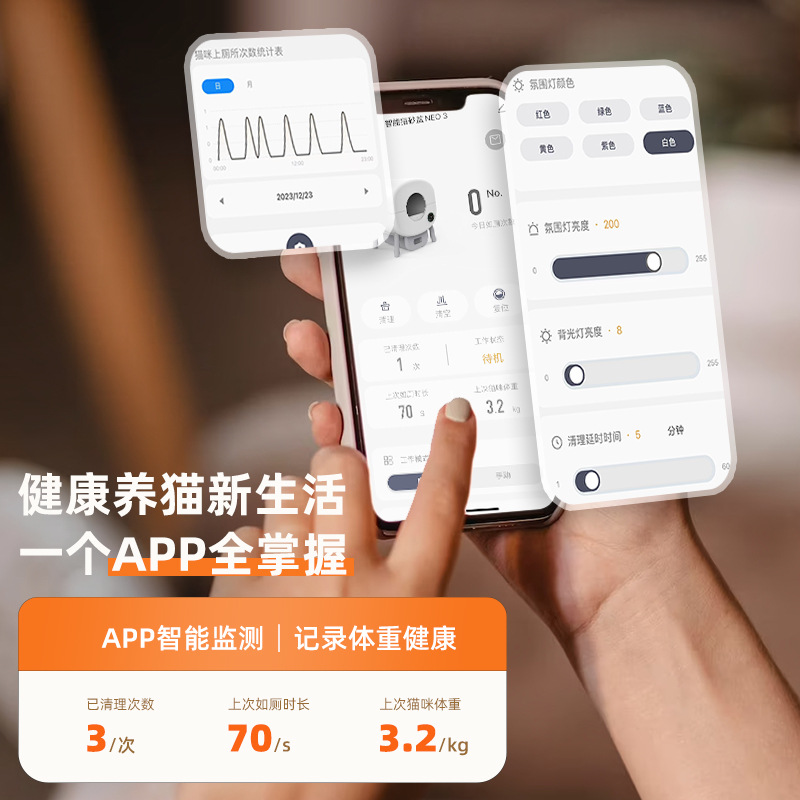 Cross-border new automatic cat toilet anti-splash cat litter box one-click cleaning shovel shit electric smart cat litter box wholesale