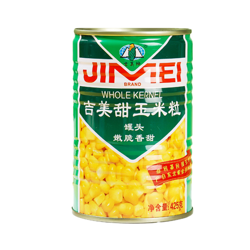 Canned sweet corn kernels instant non-boiled corn kernels 425g canned fruit corn fresh cooked crisp sweet commercial wholesale