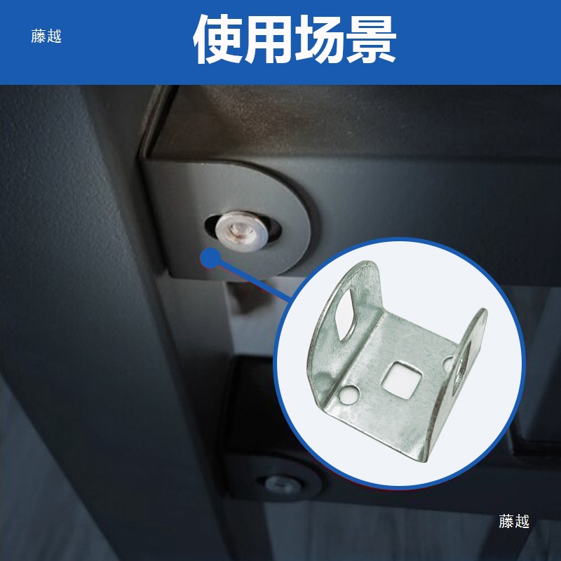 4 pieces of guardrail fixing seat connector two packs of three packs of cards zinc steel fence balcony railing stair handrail accessories