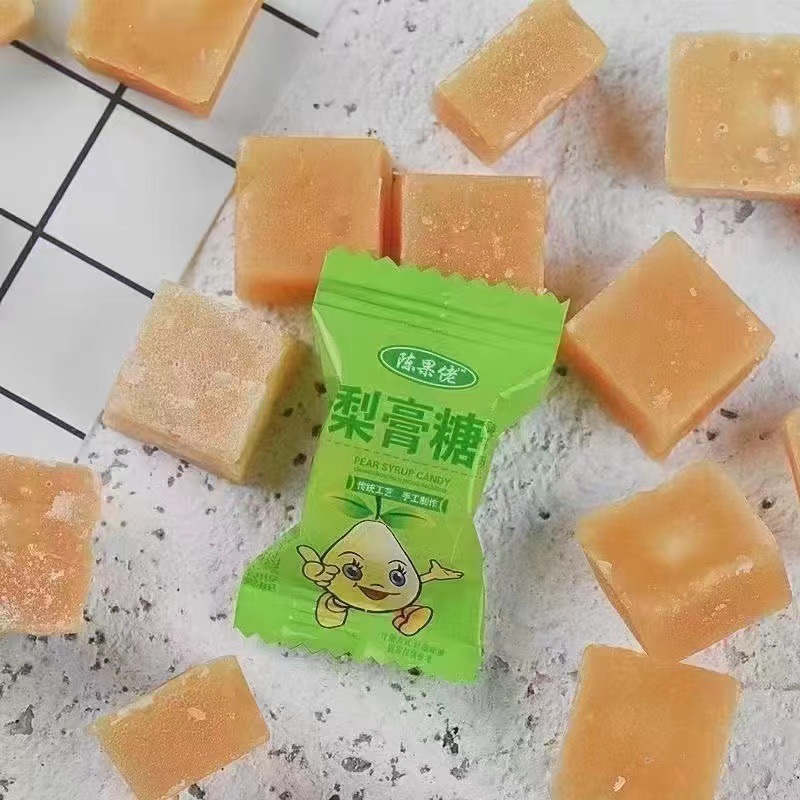 Chen Guolao Gancao Loquat Pill Pear Cream Sugar Mint Flavor Throat Sugar Run Jianghu Stall Supply Wholesale