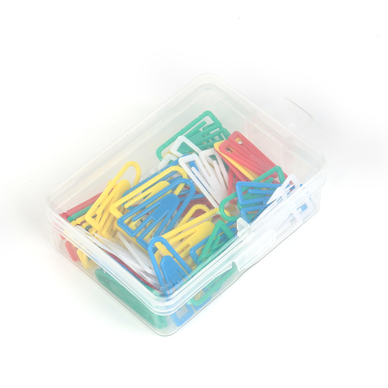 Factory selling Macaroon color paper clip stationery suit paper clip hand account decoration data storage color bookmark