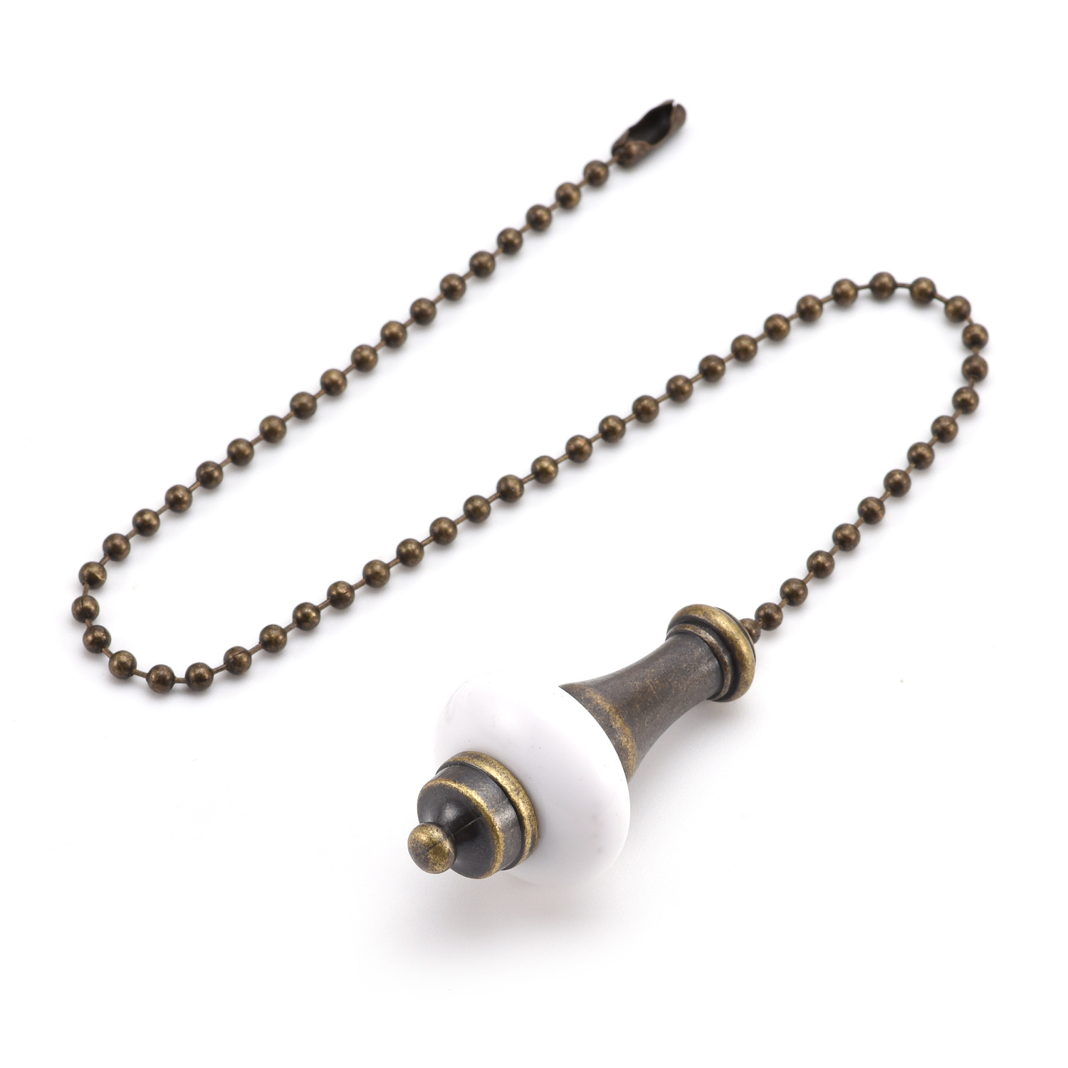 Foreign Trade Cross-Border Cracked Crystal Lighting Zipper Ceiling Fan Chandelier Ceramic Pendant Switch Extension