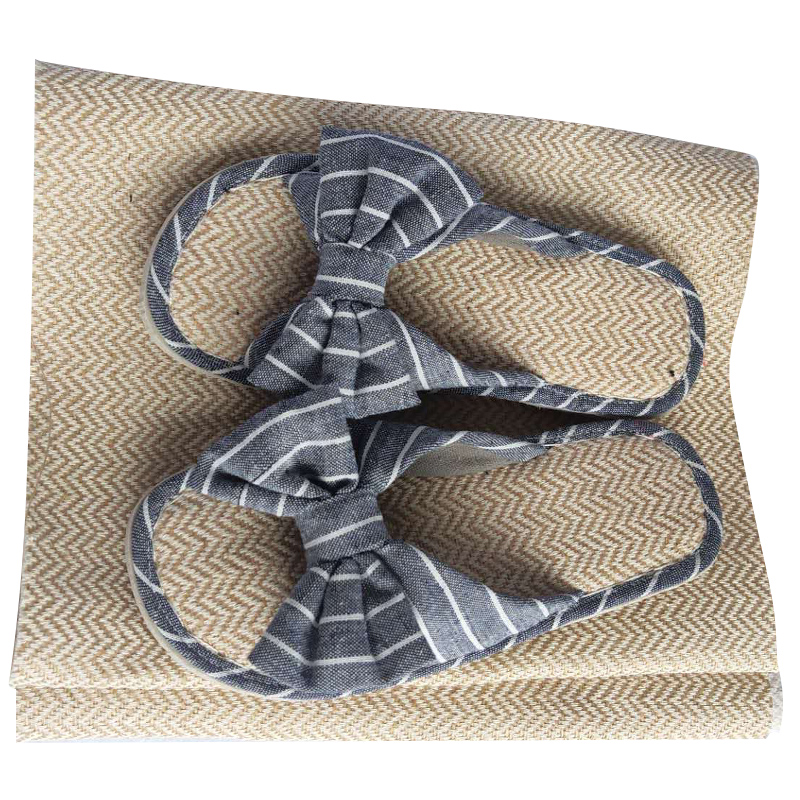 Spring, Autumn and Summer Handmade Slippers Material Linen Material Wavy Linen Fabric Shoe Material All Year Round DIY Fabric