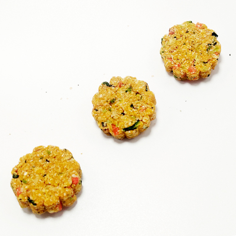 Hamster Golden Bear Long Meat Supplement Cake Chicken Breast Wheat Germ Handmade Vegetable Teething Biscuits Nutritional Flower Rat