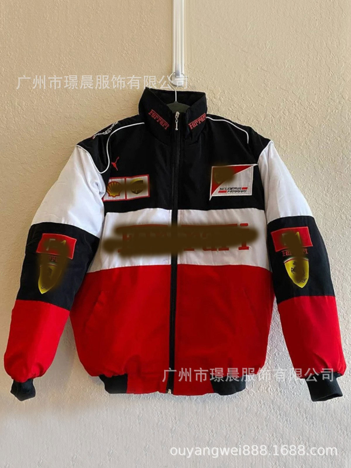 Amazon Foreign Trade Women's 2021 Winter New Cross-Border Popular Printed Casual Loose Long-Sleeved Stand Collar Short Jacket