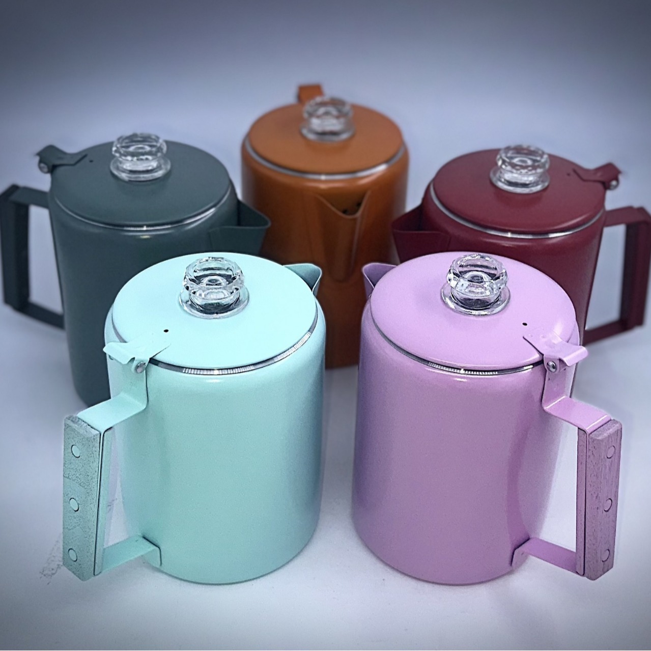 Кофейник цвета конфет из нержавеющей стали, американский, для экстракции кофе