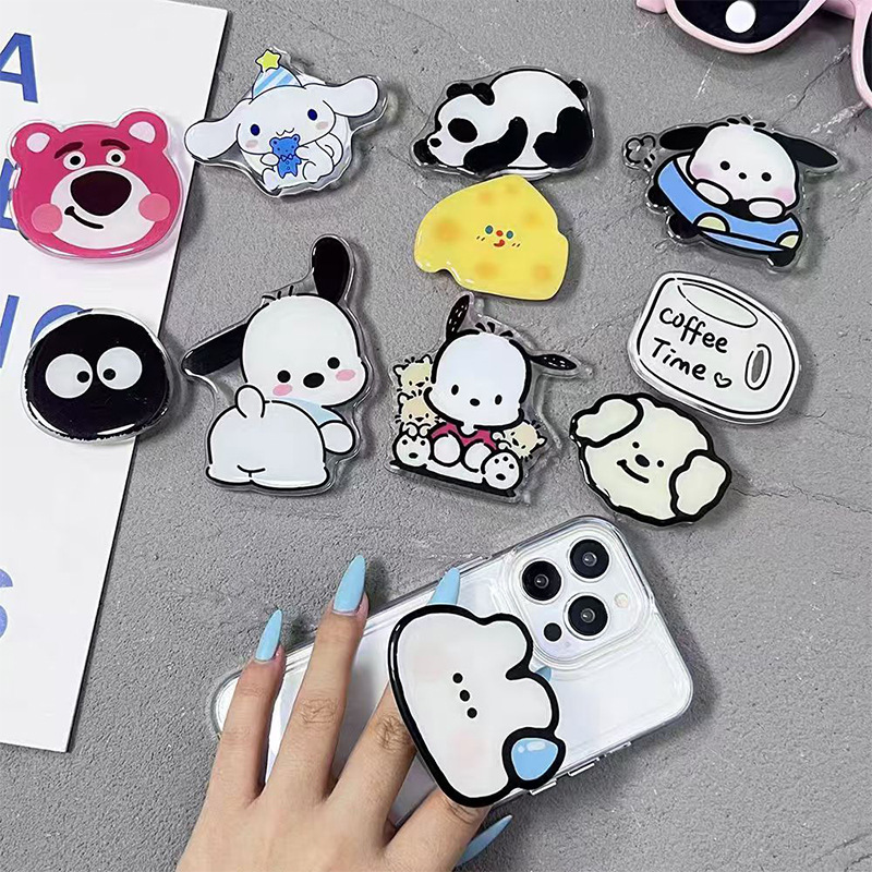 High-End Acrylic Mobile Phone Airbag Holder Anime Cartoon Magnetic Glue Star Anime Rotatable Back Sticker