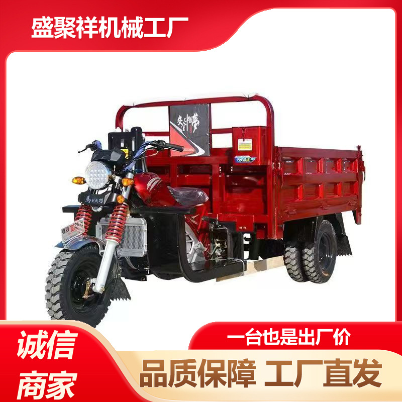 Semi-Enclosed Water-Cooled Three-Wheeled Motorcycle Four-Stroke Cylinder Engine Same Day Delivery Fuel Motorcycle Tricycle