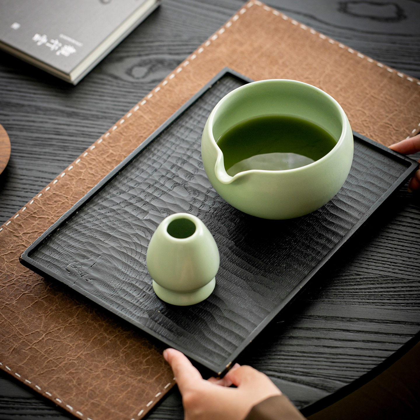 Японская чаша для матча, набор для чайной церемонии