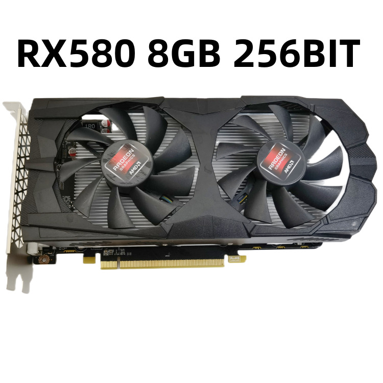RX580 8GB 2048SP HD, игровая видеокарта для настольного компьютера, установка для игр, электронная коммерция