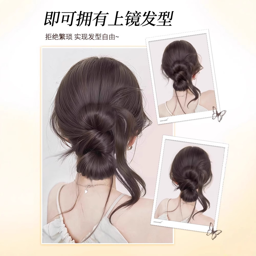 Hair Bun Wig for Women with Claw Clip, Realistic Human Hair, Bun Hairstyle, Natural Hair Tie, Hair Bun Wig