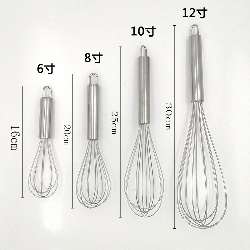 Stainless steel egg beater manual household egg beater manufacturers hand-held spring coffee mixer